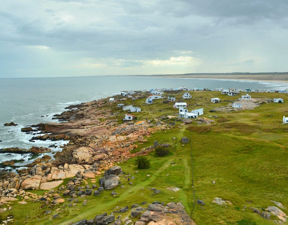 Vista para a Playa Sur do Farol