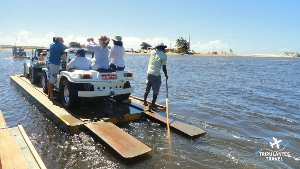 travessia balsa 1024x576 - O que conhecer em Genipabu no Rio Grande do Norte