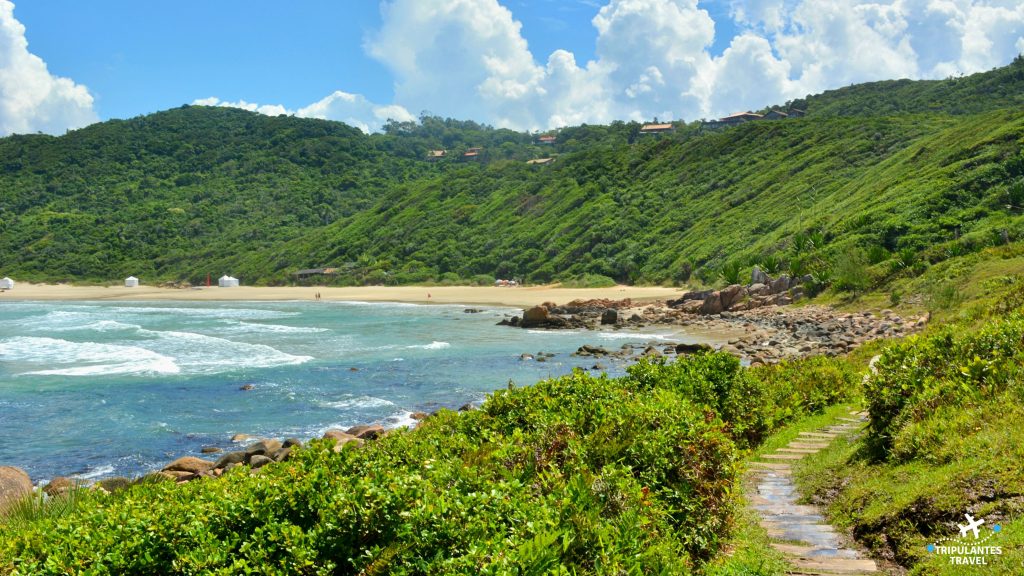 Vista do Rosa Norte ou canto norte para a praia