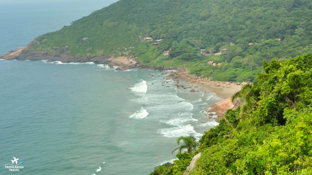 Conheça as praias do Sul de Florianópolis, Vista de cima da Praia do Saquinho