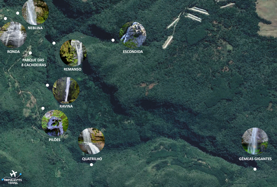 MAPA - Parque das 8 Cachoeiras: Um achado na serra gaúcha