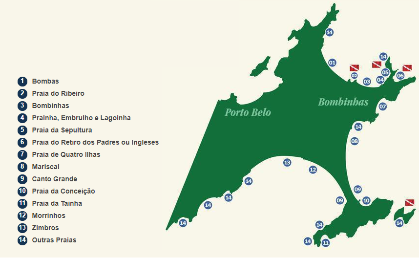 mapas - Tudo o que você precisa saber sobre Bombinhas