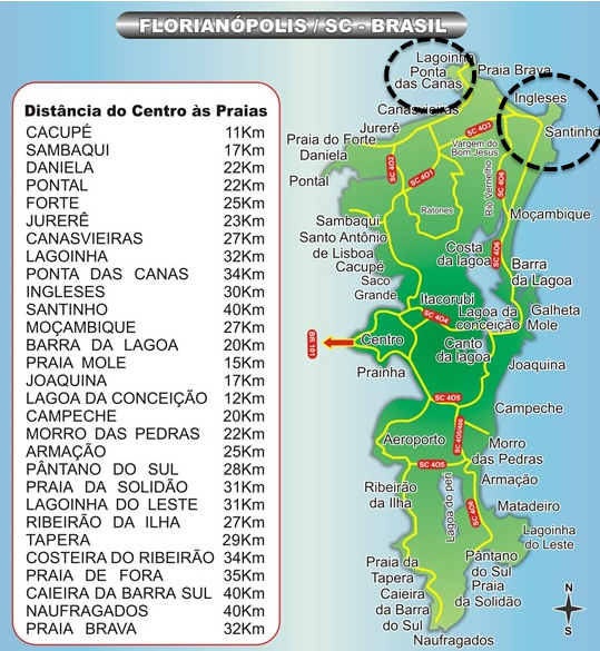 mapa florianopólis