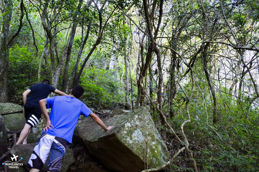 Morro do Urubu na Guarda do Embaú - Uma das últimas subidas antes de chegar ao topo