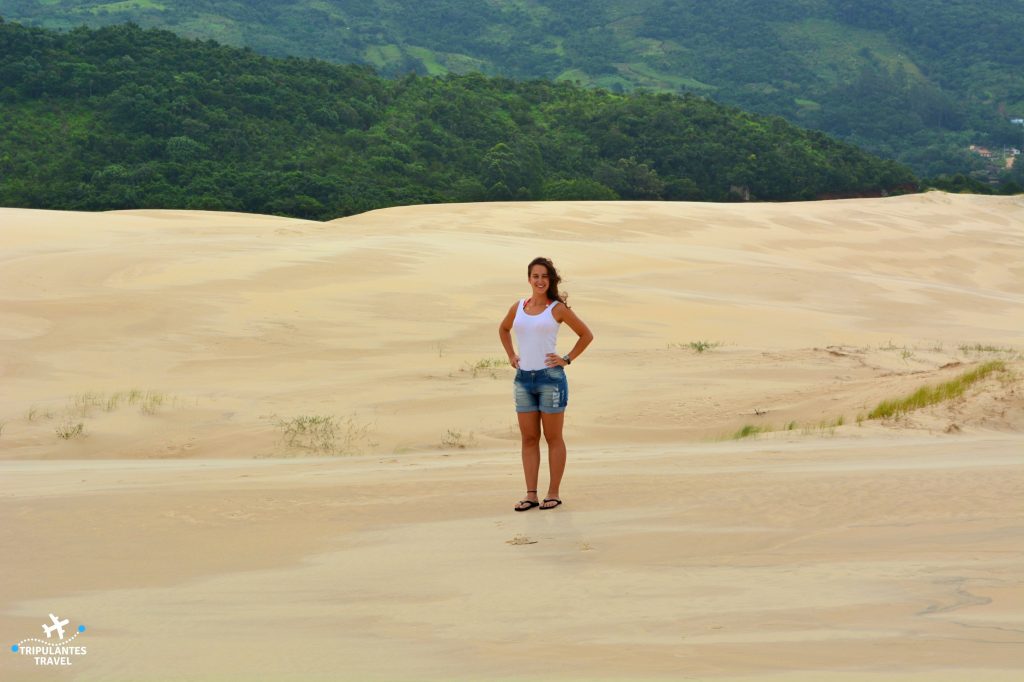 Melhores praias de Santa Catarina - Dunas do Siriú, com muita areia no rosto