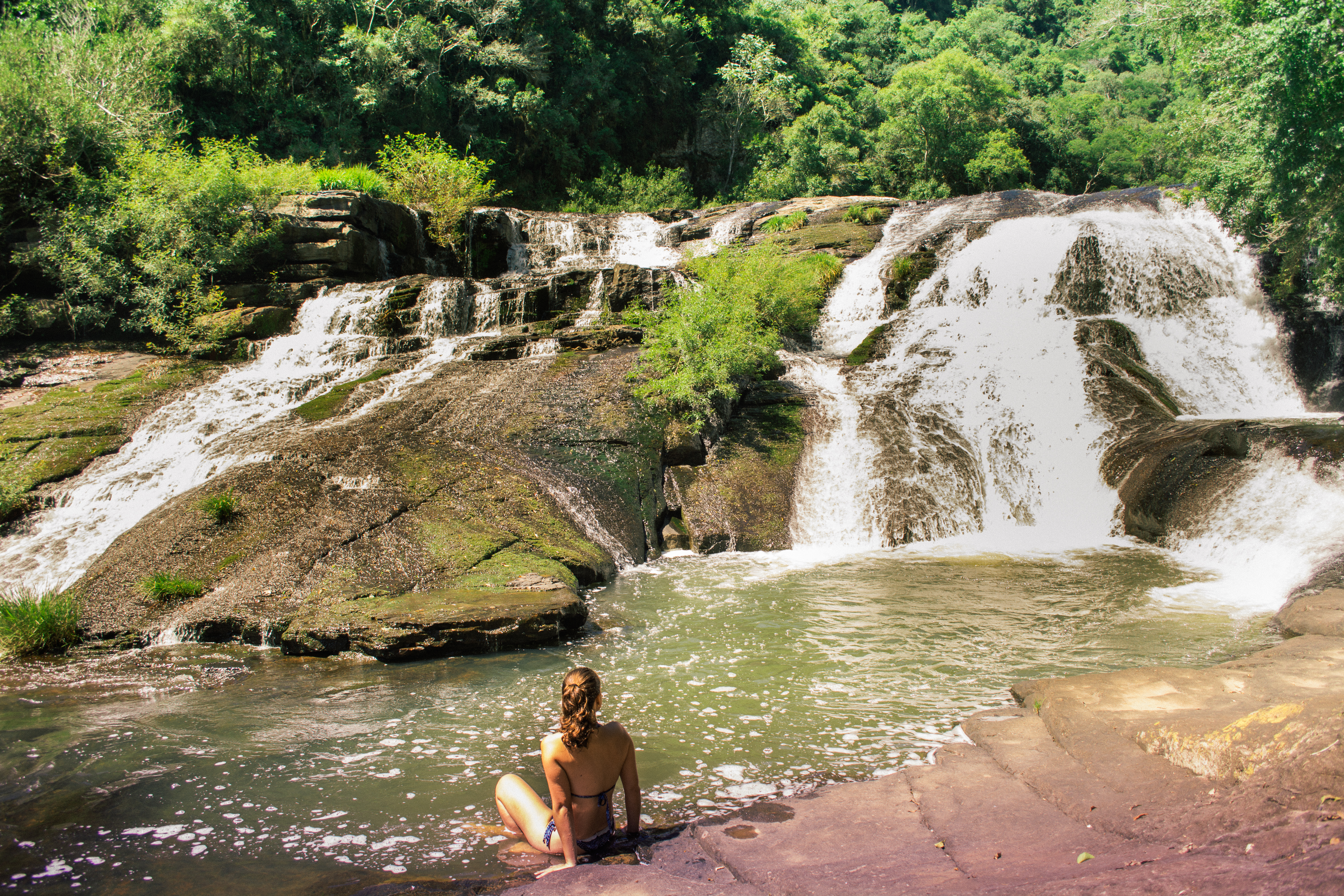 1° cascata da trilha do Rio 14 no Gparque