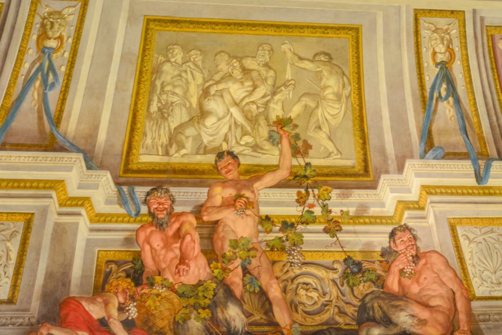 Tetos ricamente pintados da Galleria Borghese