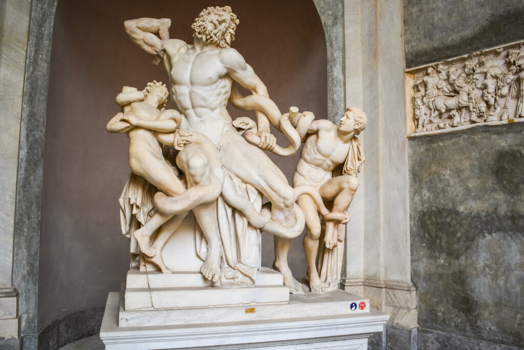 Estátua de Laocoonte nos Museus do Vaticano